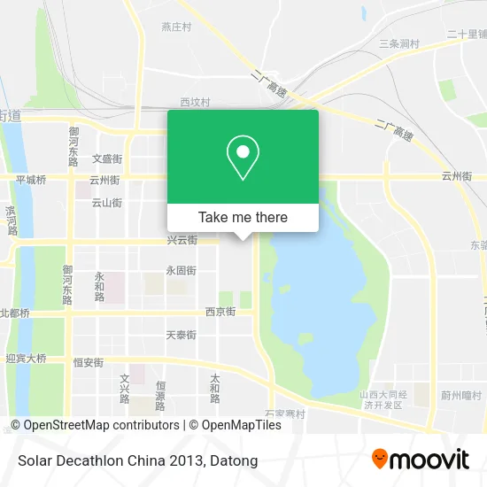 Solar Decathlon China 2013 map