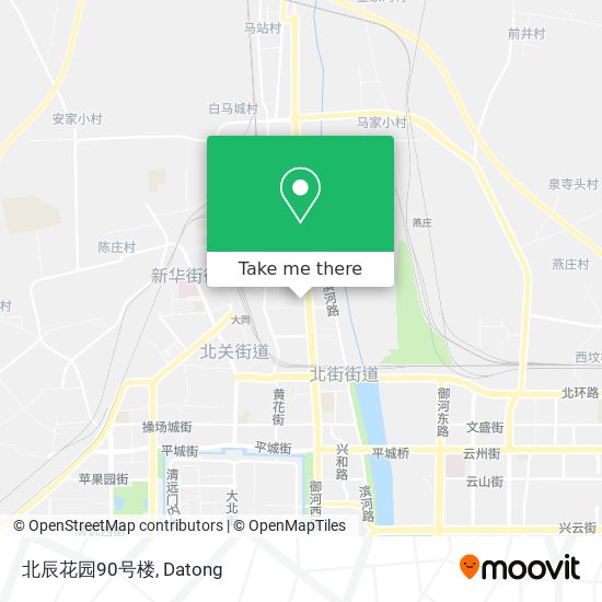 北辰花园90号楼 map