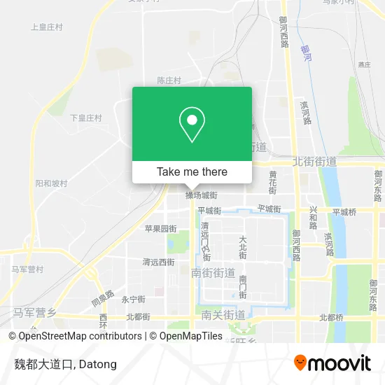 魏都大道口 map