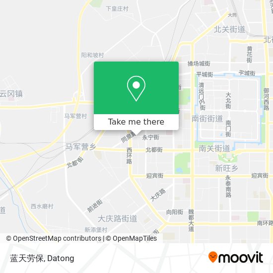 蓝天劳保 map