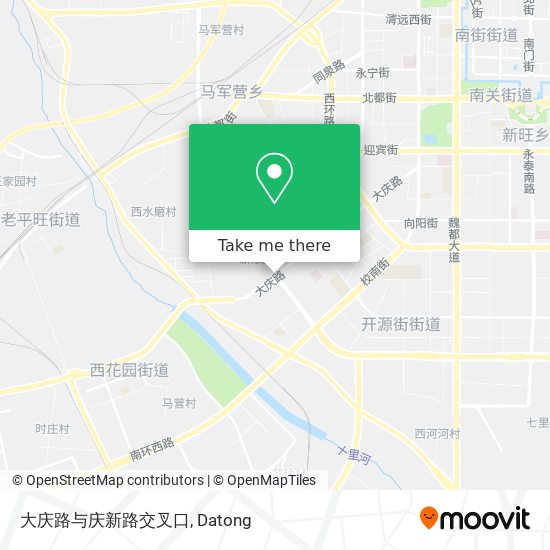 大庆路与庆新路交叉口 map