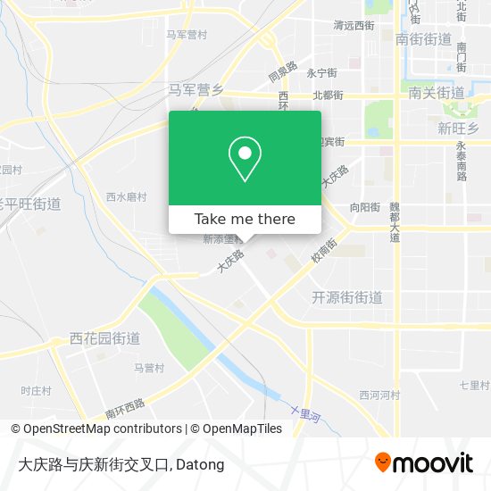 大庆路与庆新街交叉口 map