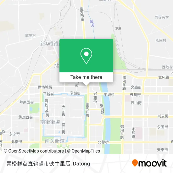 青松糕点直销超市铁牛里店 map