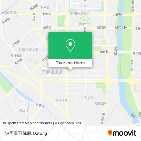 波司登羽绒服 map