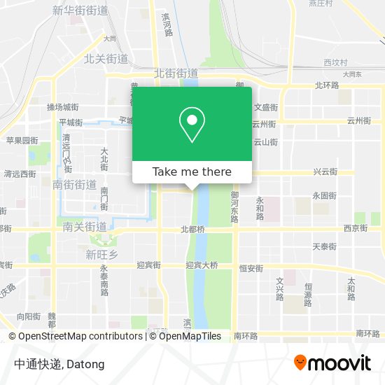 中通快递 map