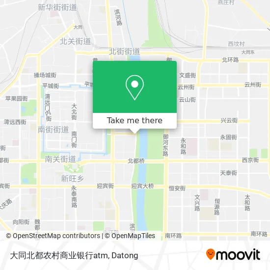 大同北都农村商业银行atm map