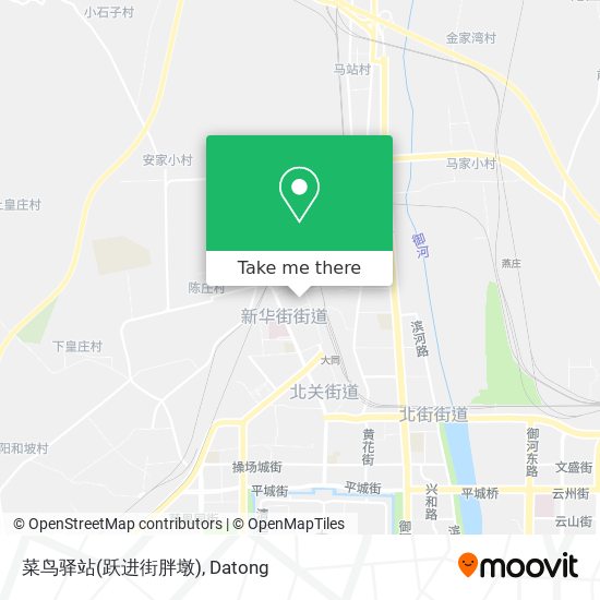 菜鸟驿站(跃进街胖墩) map