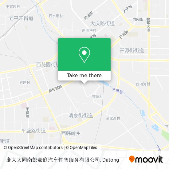 庞大大同南郊豪庭汽车销售服务有限公司 map