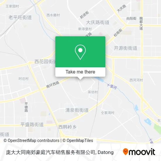 庞大大同南郊豪庭汽车销售服务有限公司 map