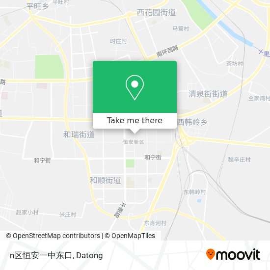 n区恒安一中东口 map