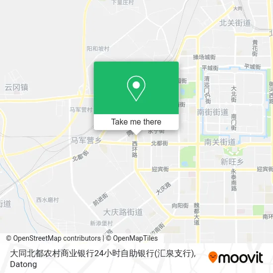 大同北都农村商业银行24小时自助银行(汇泉支行) map