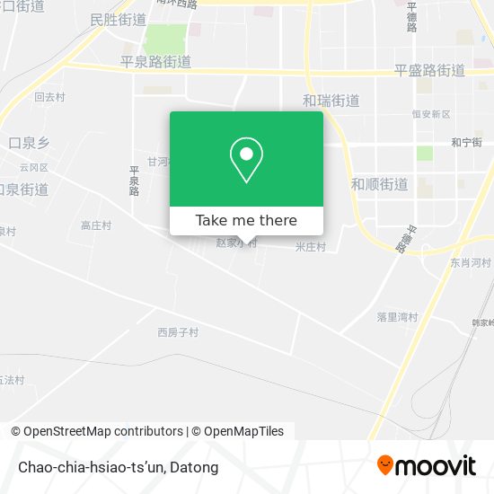 Chao-chia-hsiao-ts’un map