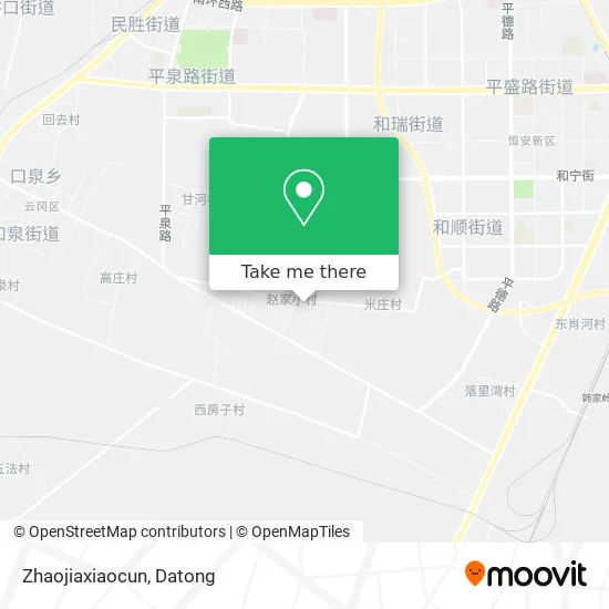 Zhaojiaxiaocun map