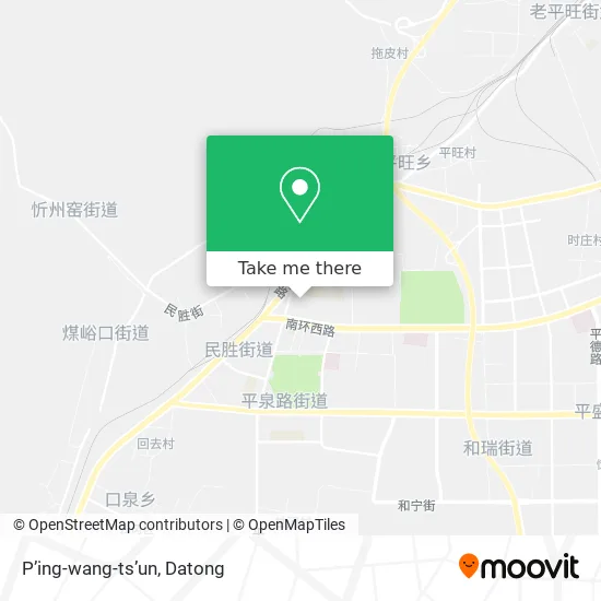 P’ing-wang-ts’un map