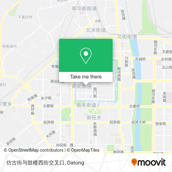仿古街与鼓楼西街交叉口 map