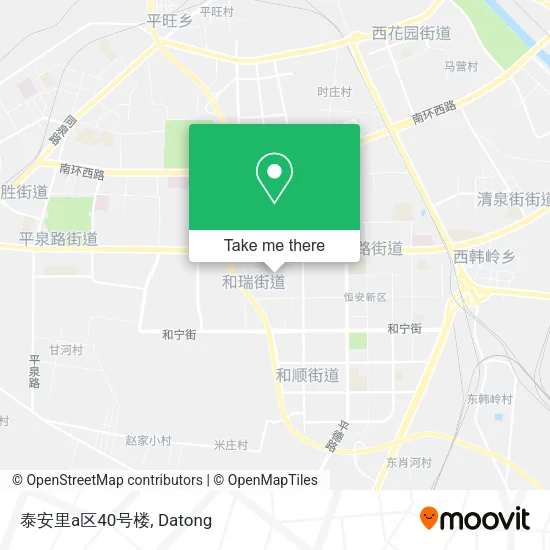 泰安里a区40号楼 map