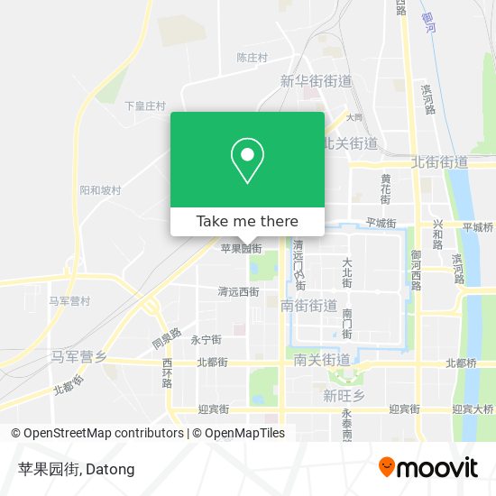 苹果园街 map