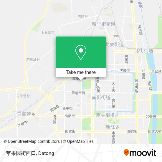 苹果园街西口 map