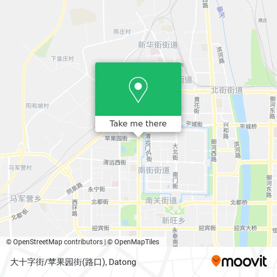 大十字街/苹果园街(路口) map