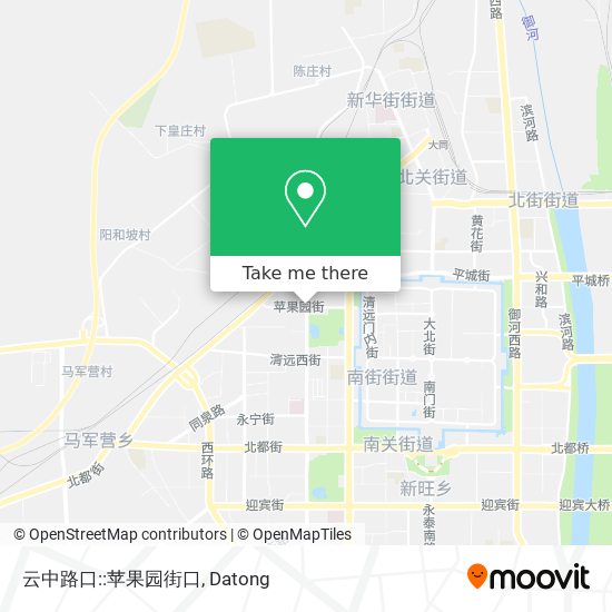 云中路口::苹果园街口 map