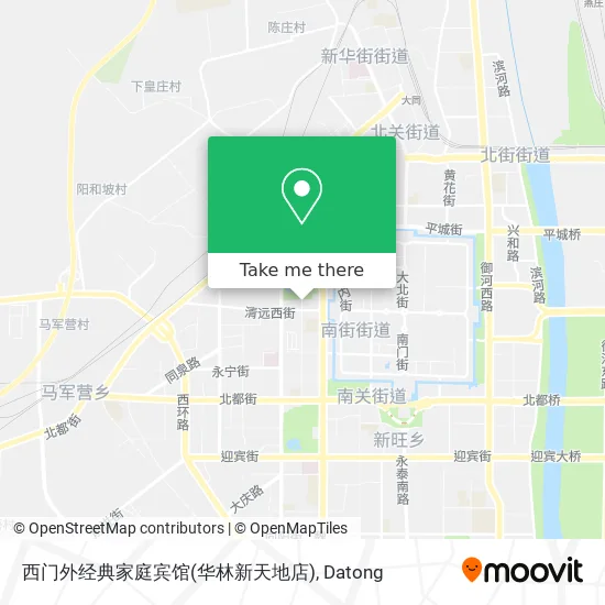 西门外经典家庭宾馆(华林新天地店) map