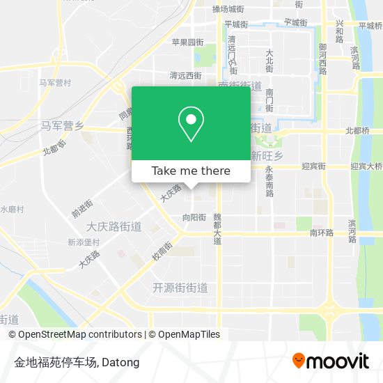 金地福苑停车场 map