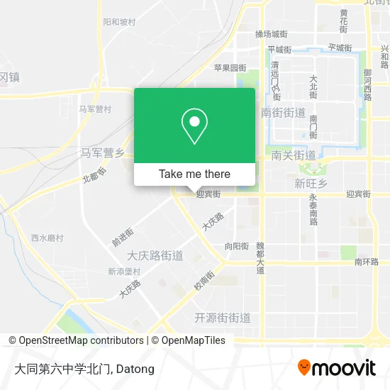 大同第六中学北门 map