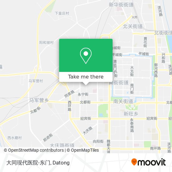 大同现代医院-东门 map