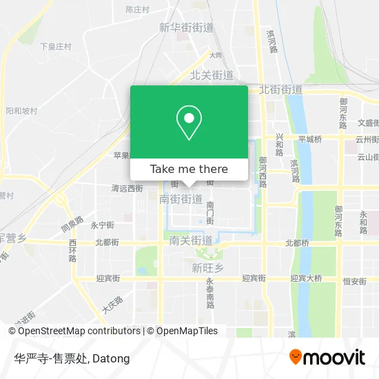 华严寺-售票处 map