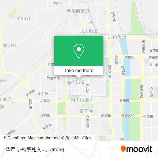 华严寺-检票处入口 map