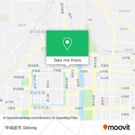 华城超市 map