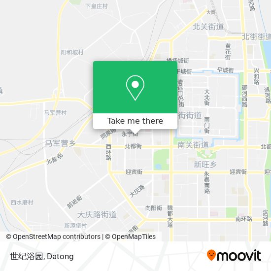 世纪浴园 map