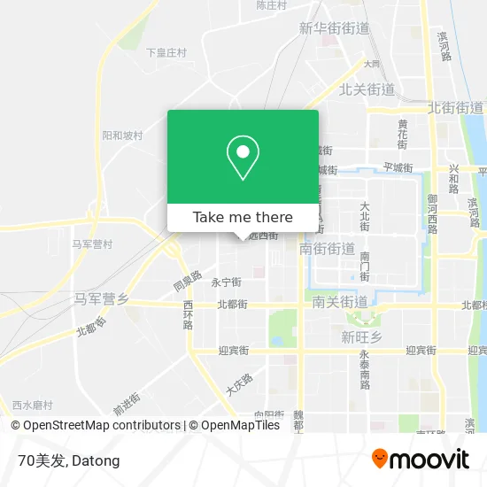 70美发 map