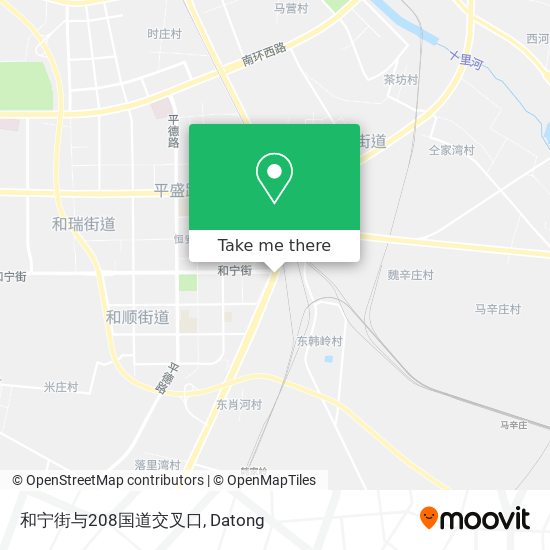 和宁街与208国道交叉口 map