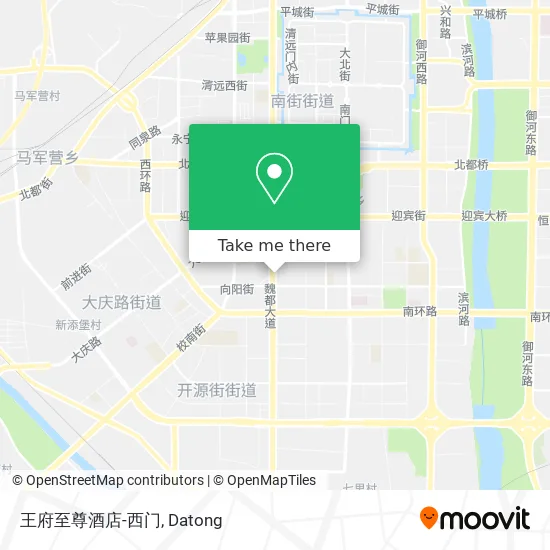 王府至尊酒店-西门 map