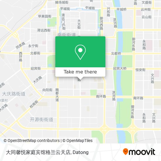 大同馨悦家庭宾馆格兰云天店 map