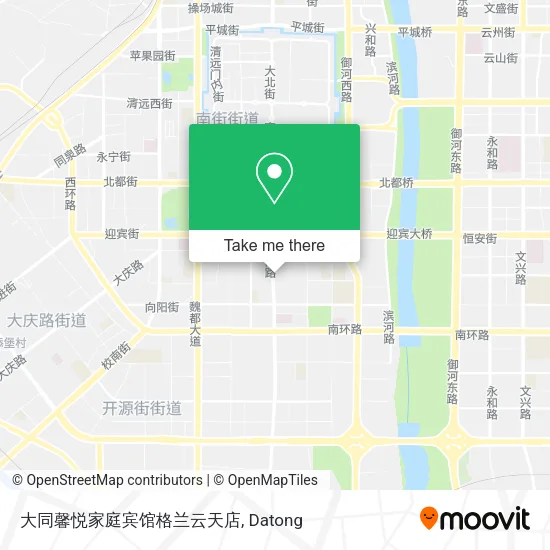 大同馨悦家庭宾馆格兰云天店 map