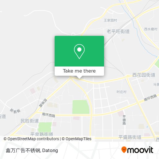 鑫万广告不锈钢 map