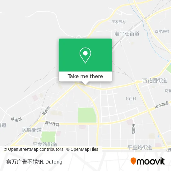鑫万广告不锈钢 map