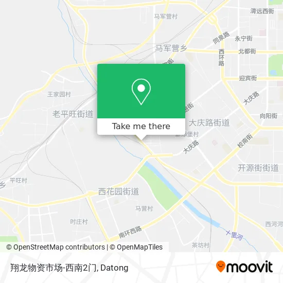 翔龙物资市场-西南2门 map