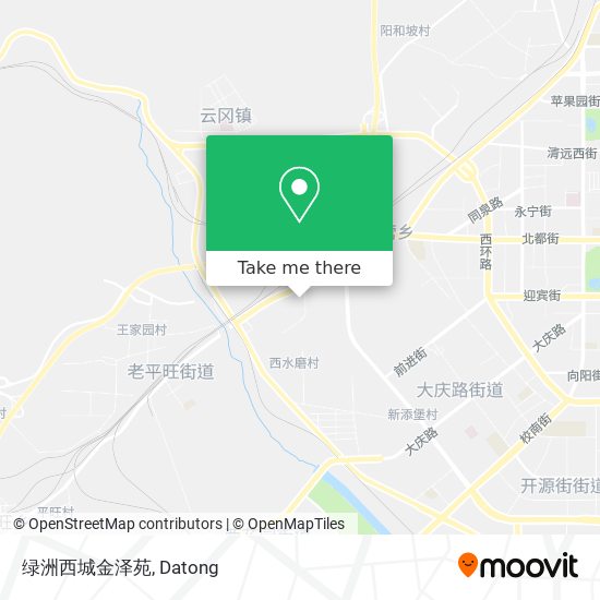 绿洲西城金泽苑 map