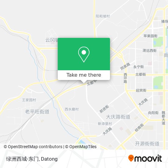 绿洲西城-东门 map