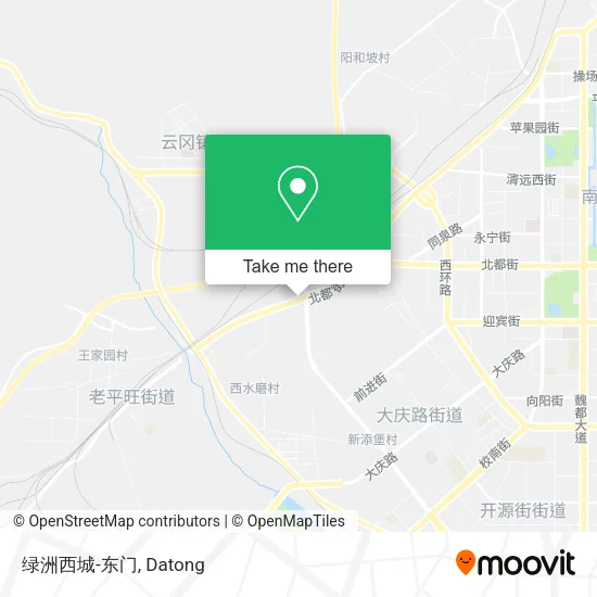 绿洲西城-东门 map
