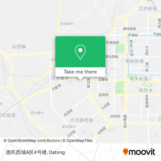 惠民西城A区4号楼 map
