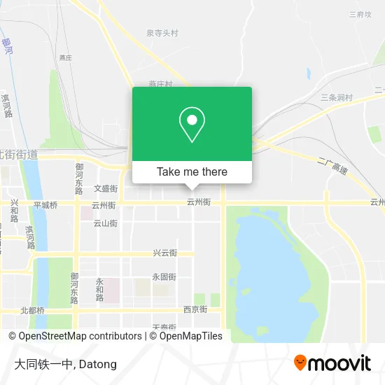 大同铁一中 map