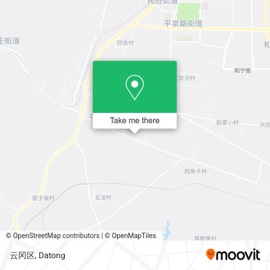 云冈区 map