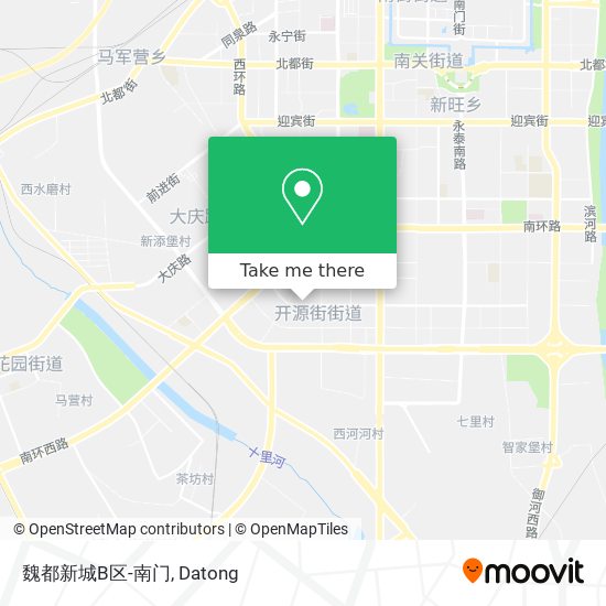 魏都新城B区-南门 map