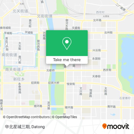 华北星城三期 map