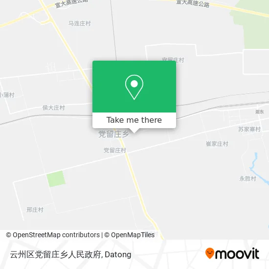 云州区党留庄乡人民政府 map