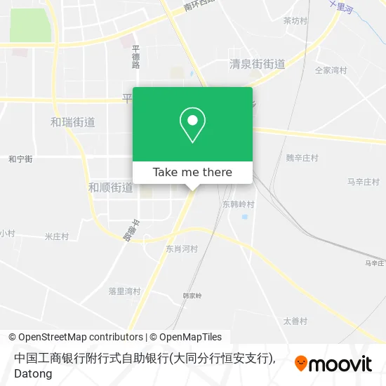中国工商银行附行式自助银行(大同分行恒安支行) map